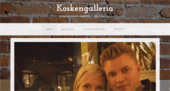 Desktop Screenshot of koskengalleria.com